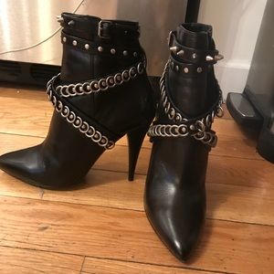 Saint Laurent Fetish Multi Studded Ankle Boot